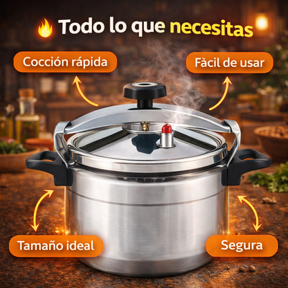 Cocina con confianza, rapidez y sin complicarte - Olla A Presion Pitadora 4 Litros