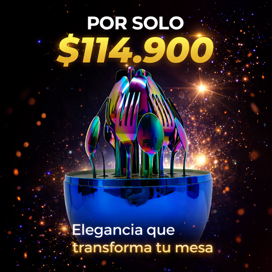 Set de 24 CubiertoS Premium en Acero Inoxidable – Elegancia y Durabilidad para tu Mesa