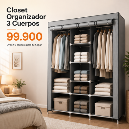 Closet Organizador De Ropa Desarmable 8 Estantes