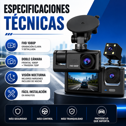 CamCar Pro HD- Graba cada recorrido con más seguridad y control