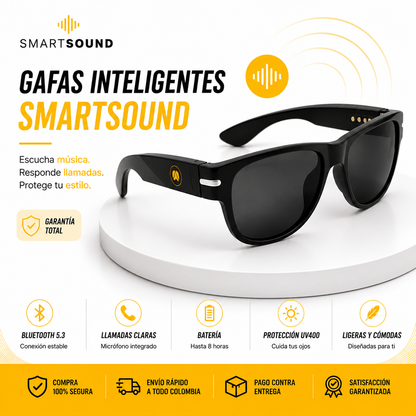 Gafas SmartSound-Escucha música, contesta llamadas y protege tu estilo con unas gafas inteligentes