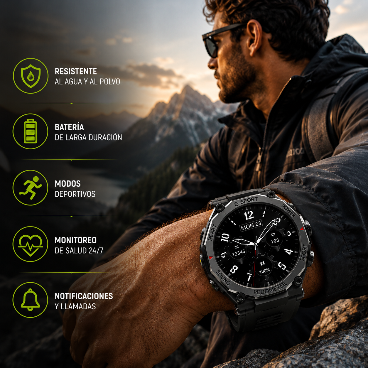 El smartwatch deportivo que combina estilo, tecnología y control total en tu muñeca- TitanWatch GT6 Pro