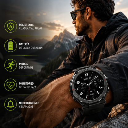 El smartwatch deportivo que combina estilo, tecnología y control total en tu muñeca- TitanWatch GT6 Pro
