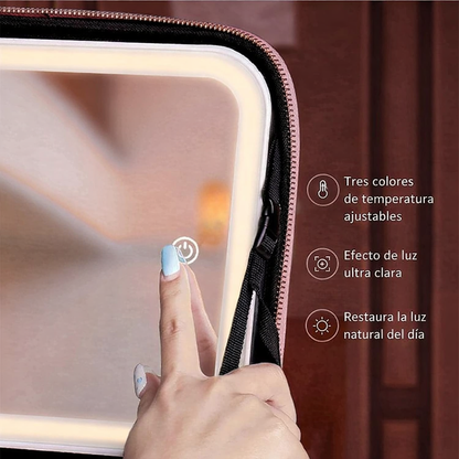 GlowCase Pro™ – Cosmetiquera Inteligente con Luz LED