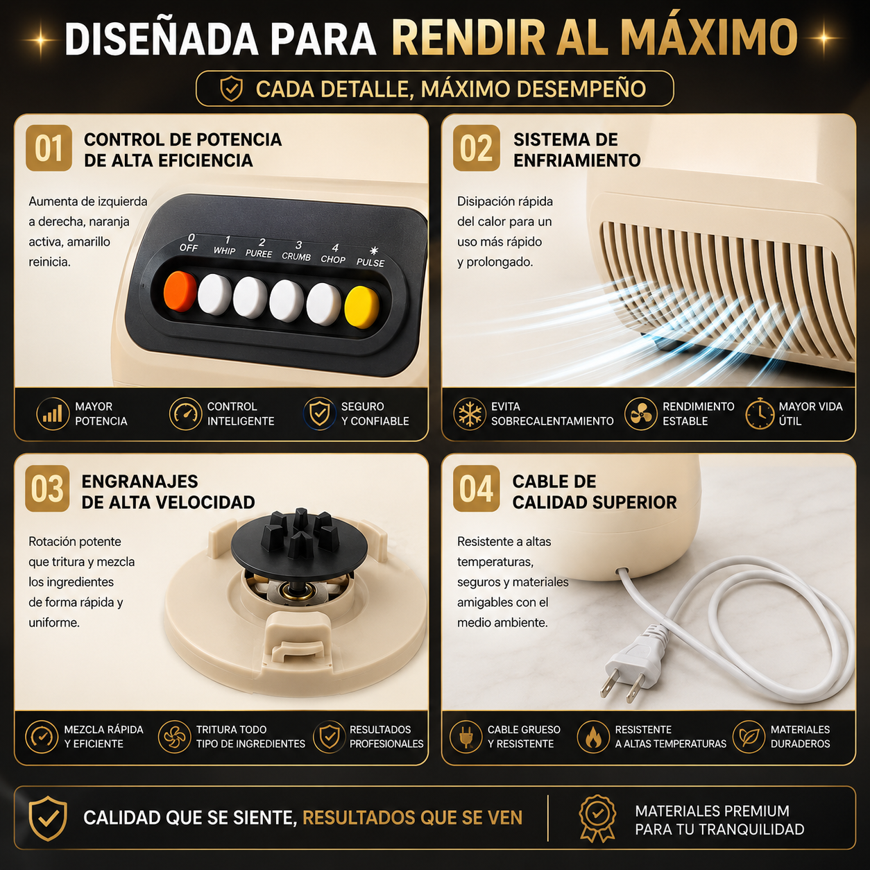 Licuadora TurboMix 2 en 1 Elite - Licúa, Tritura y Mezcla TODO en Segundos ⚡
