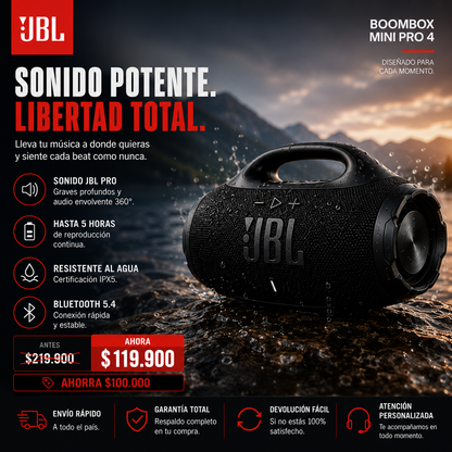 BoomBox Mini Pro 4- Lleva el sonido potente a donde quieras 1.1