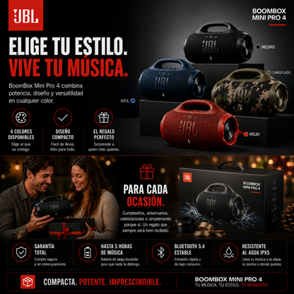BoomBox Mini Pro 4- Lleva el sonido potente a donde quieras 1.1