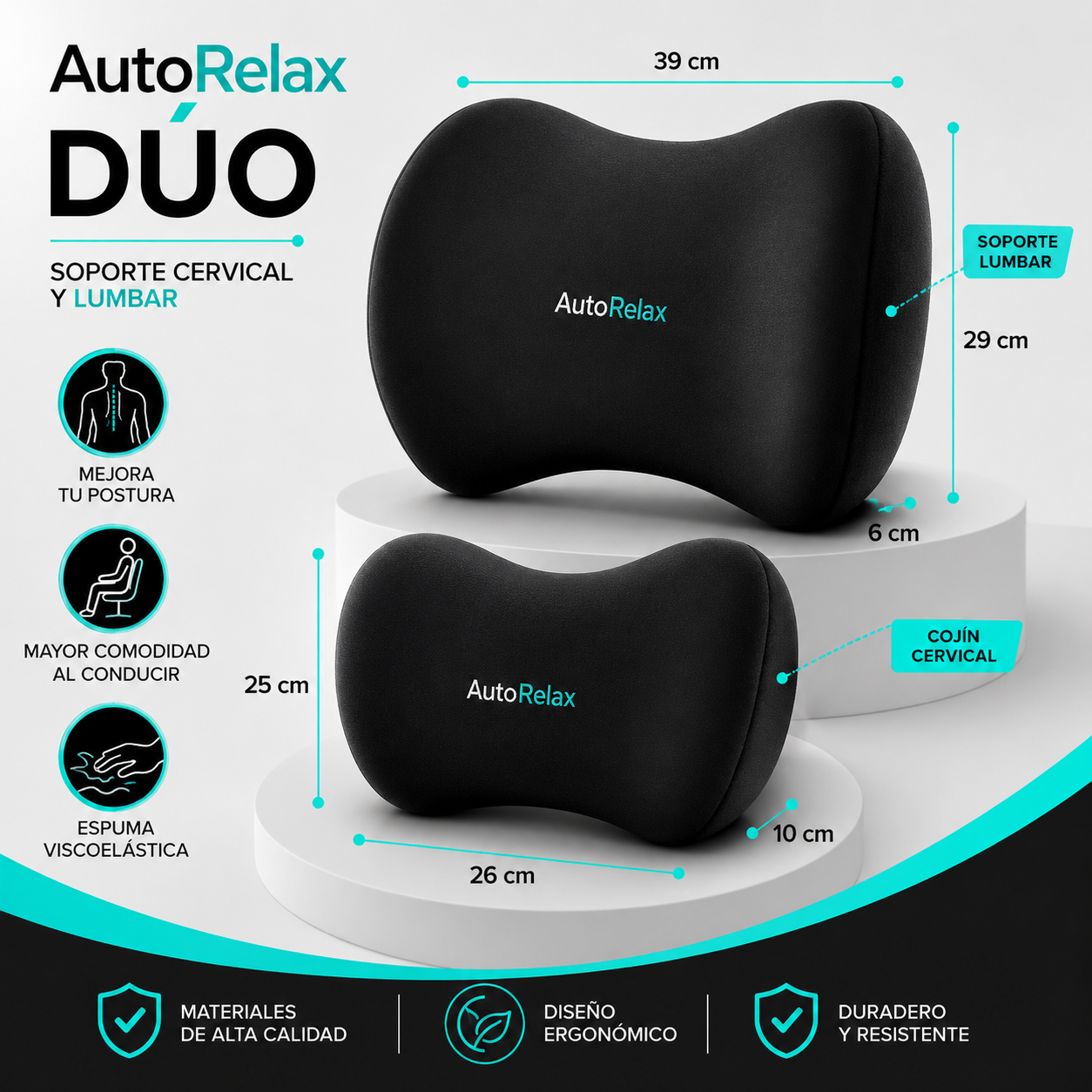 Almohada Cervical para Coche