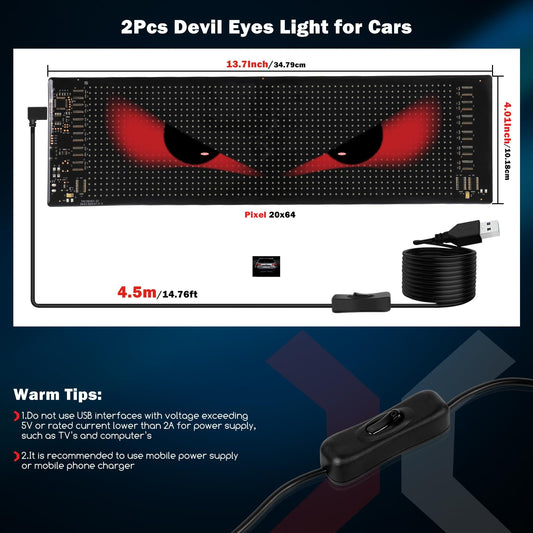 Demon Vision LED- Convierte Tu Vehículo en el Centro de Todas las Miradas